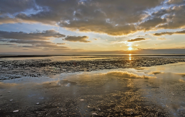 Sonnenuntergang an der Nordsee