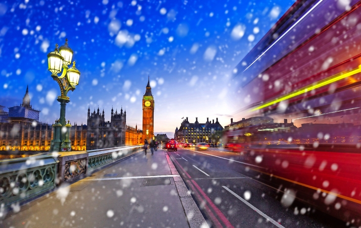 Big Ben & Westminster im Winter