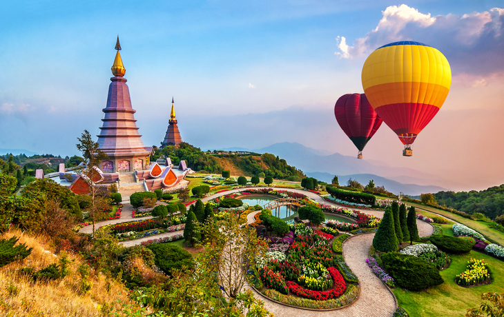 Heißluftballonflug über dem Nationalpark Doi Inthanon