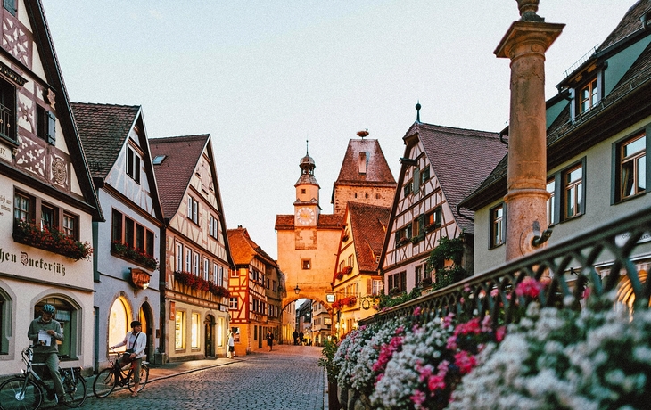 Rothenburg ob der Tauber in Bayern